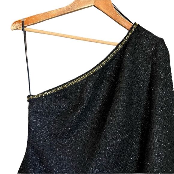 NWT! Zara black one shoulder dress. Size small - Picture 9 of 16
